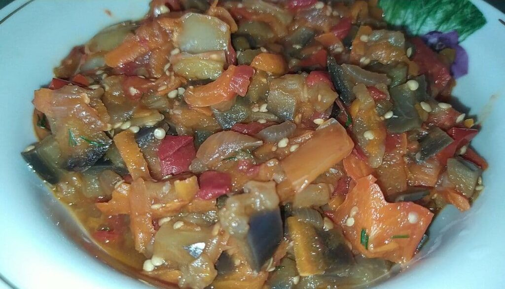 ترشی بادمجان کبابی ساده