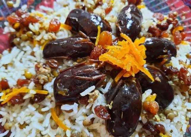 طرز تهیه خرما پلو مجلسی مقوی خرماپلو