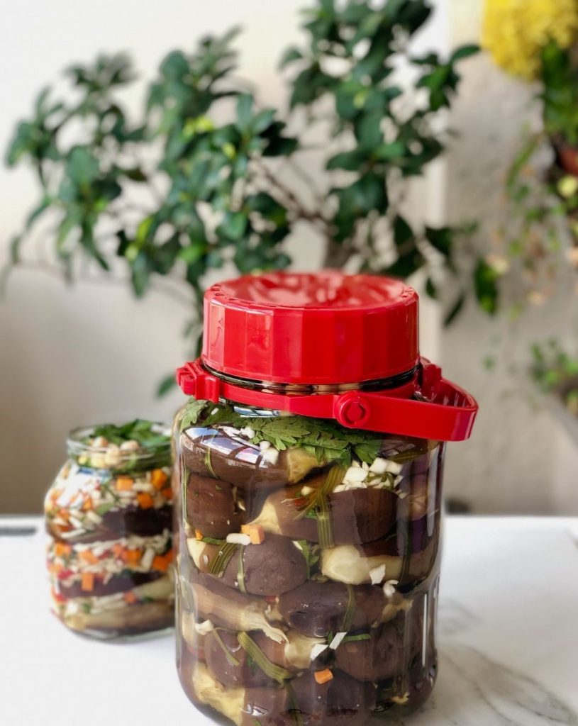 طرز تهیه ترشی بادمجان فوری