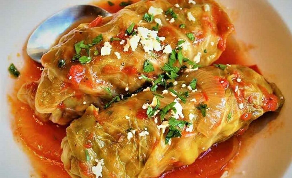 طرز تهیه دلمه برگ کلم با گوشت